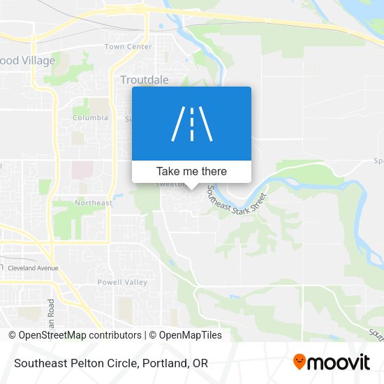 Southeast Pelton Circle map