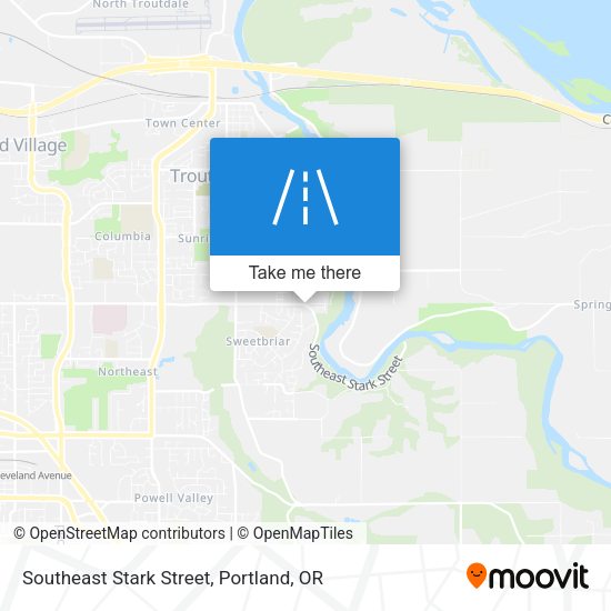 Mapa de Southeast Stark Street