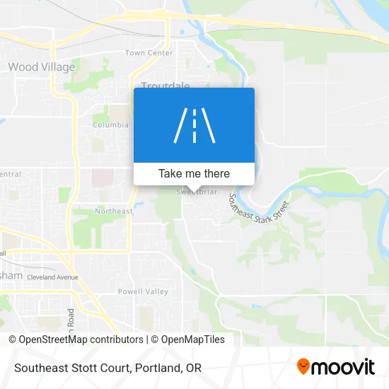Southeast Stott Court map
