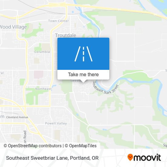 Southeast Sweetbriar Lane map