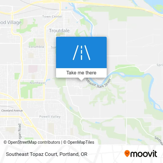 Southeast Topaz Court map