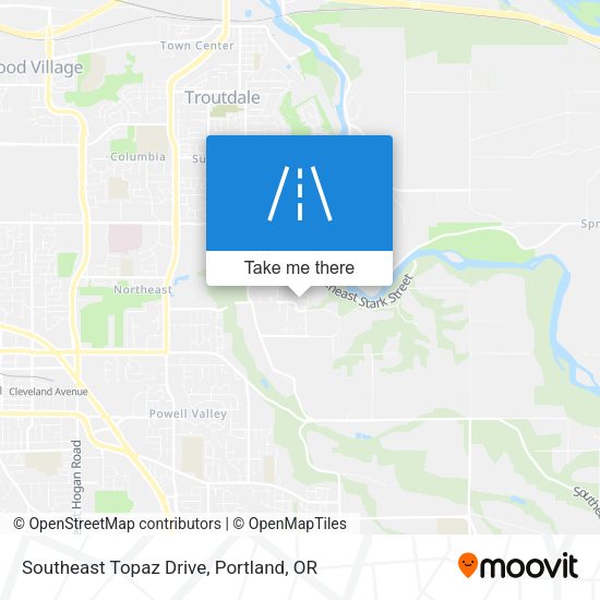 Southeast Topaz Drive map