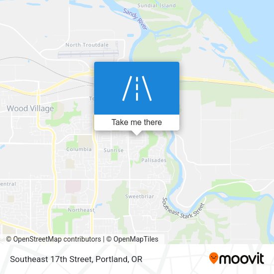 Southeast 17th Street map