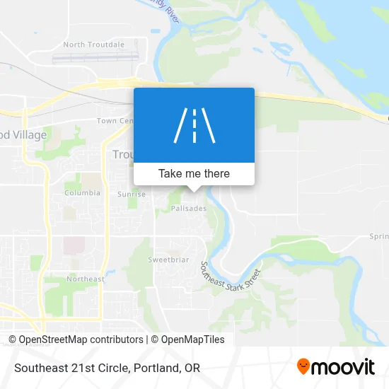 Southeast 21st Circle map