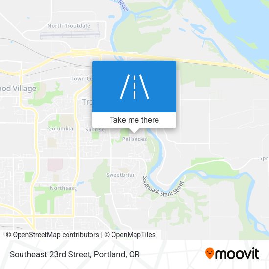 Southeast 23rd Street map