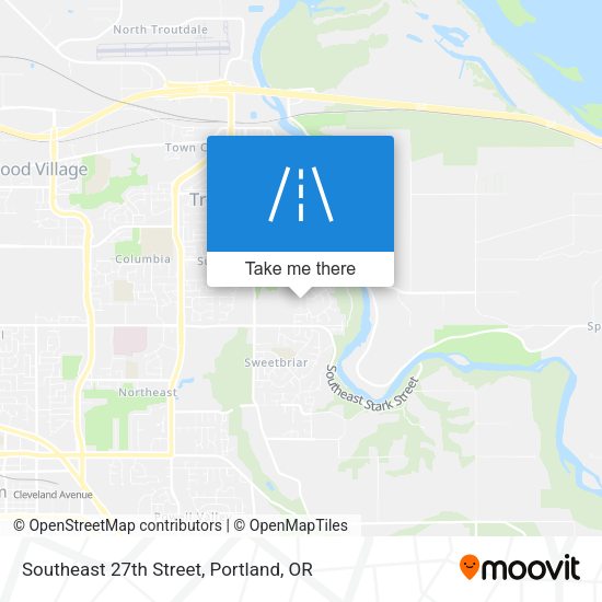 Southeast 27th Street map
