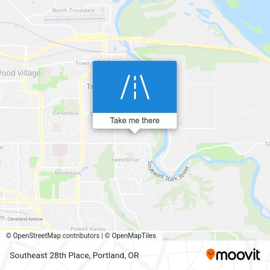 Southeast 28th Place map