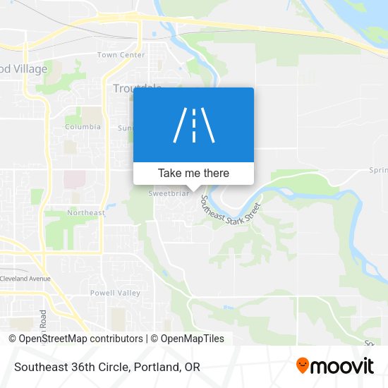 Southeast 36th Circle map