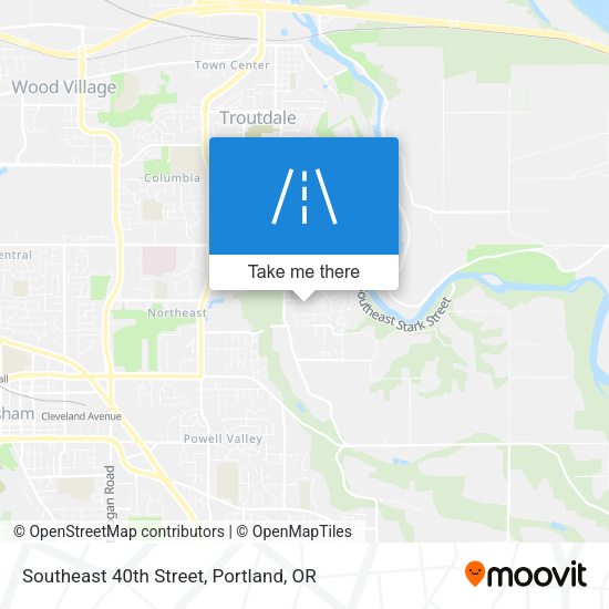 Southeast 40th Street map