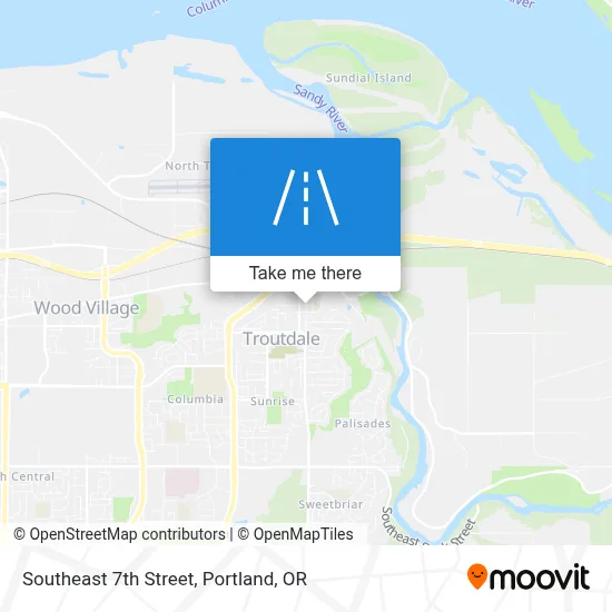 Southeast 7th Street map