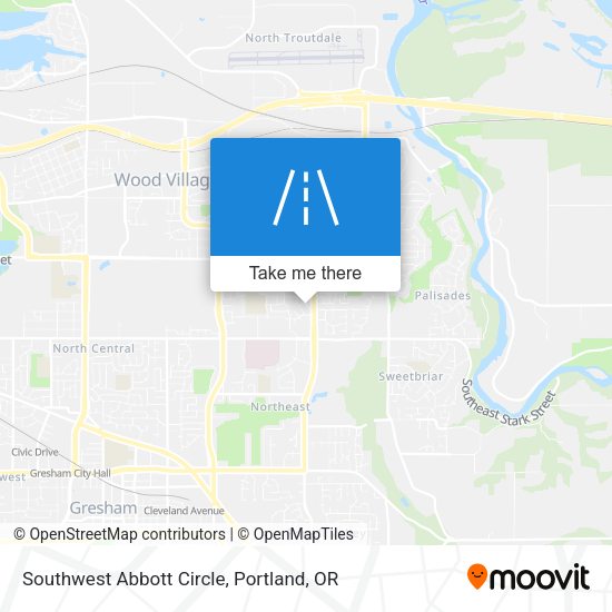 Southwest Abbott Circle map