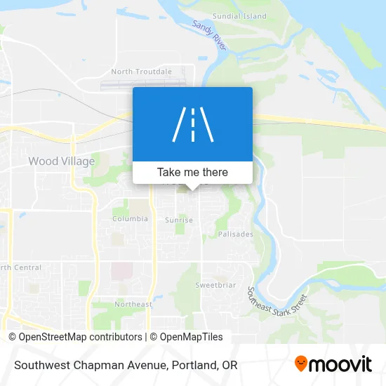 Southwest Chapman Avenue map