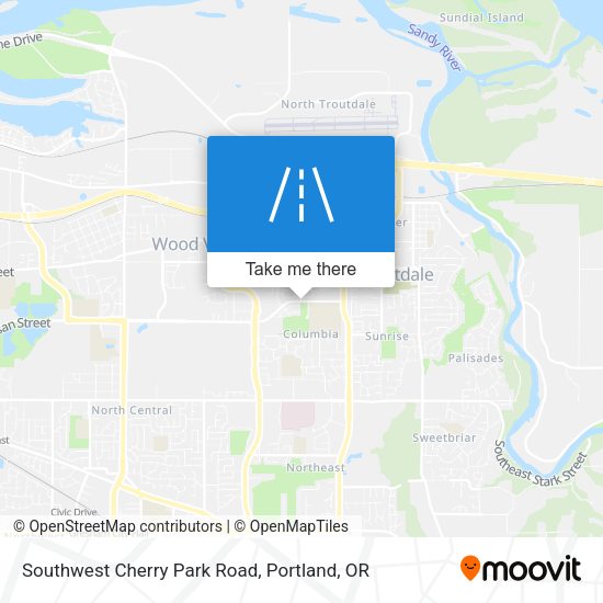 Southwest Cherry Park Road map