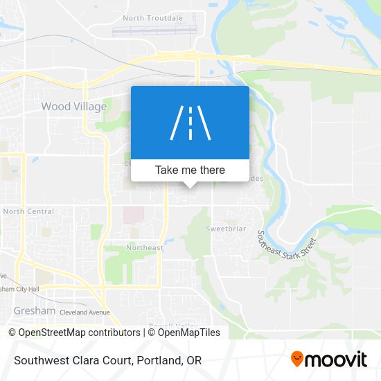 Southwest Clara Court map