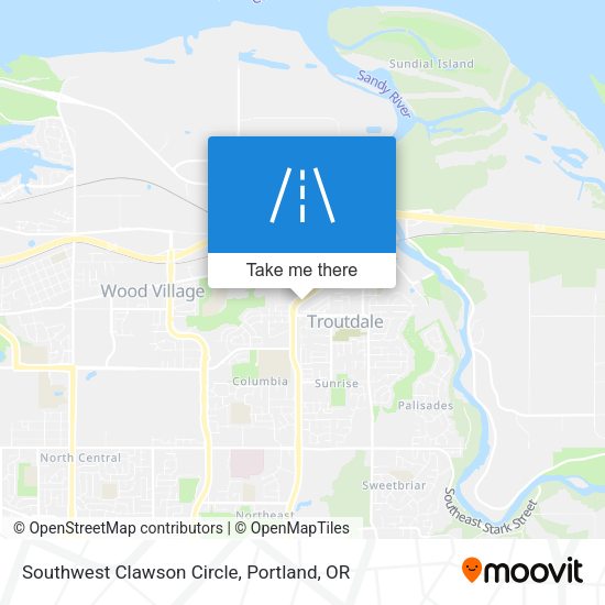 Southwest Clawson Circle map
