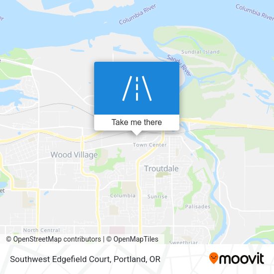 Mapa de Southwest Edgefield Court