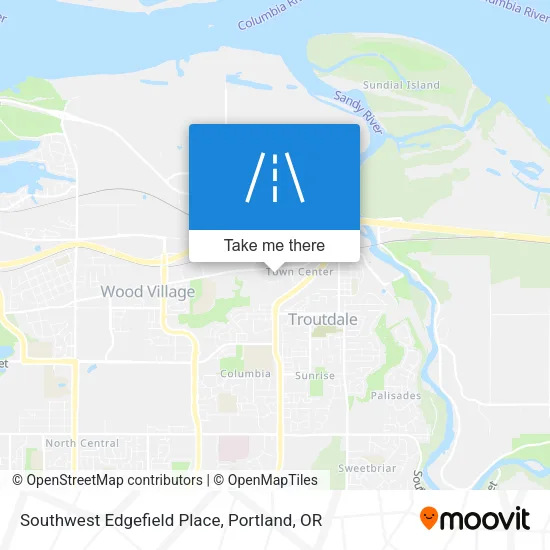 Southwest Edgefield Place map