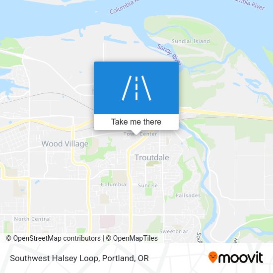 Mapa de Southwest Halsey Loop