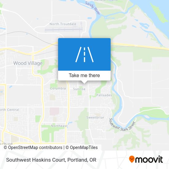 Southwest Haskins Court map
