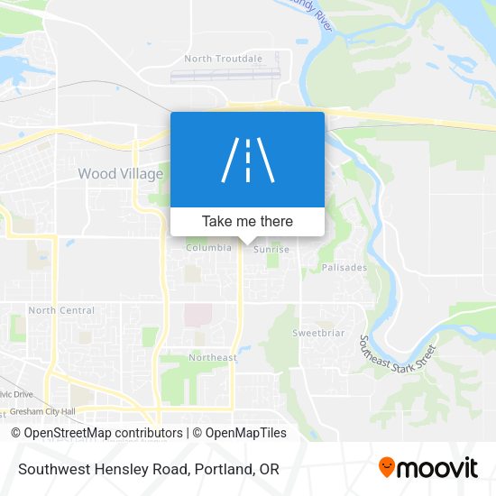Southwest Hensley Road map