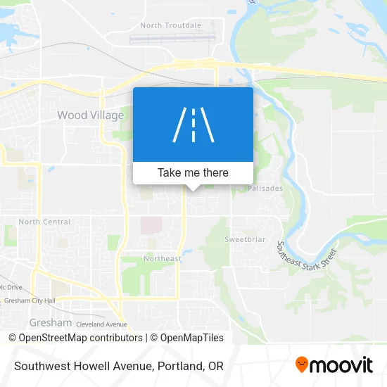 Southwest Howell Avenue map