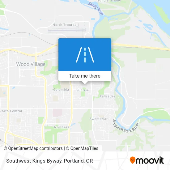 Southwest Kings Byway map