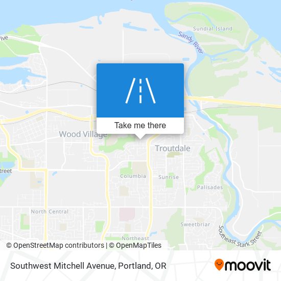 Southwest Mitchell Avenue map