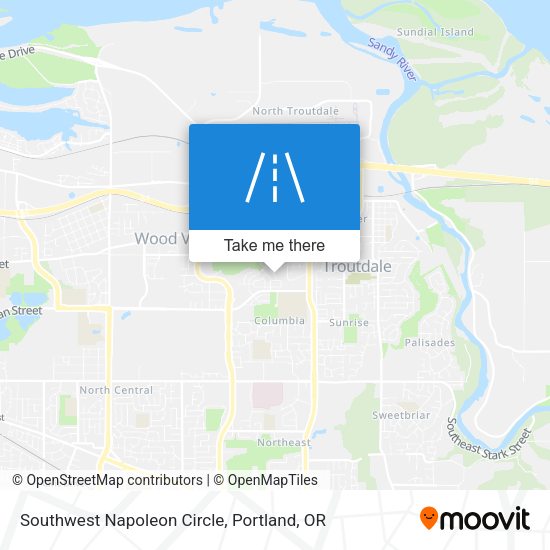 Southwest Napoleon Circle map