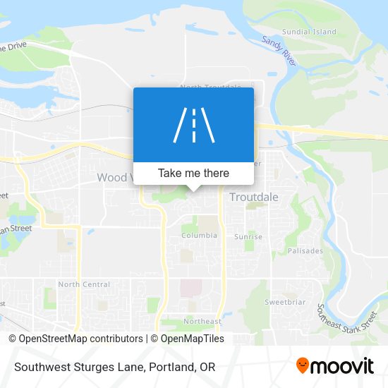 Southwest Sturges Lane map