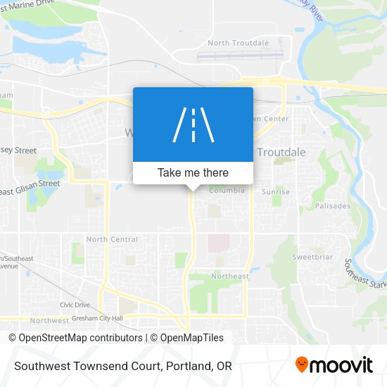 Southwest Townsend Court map