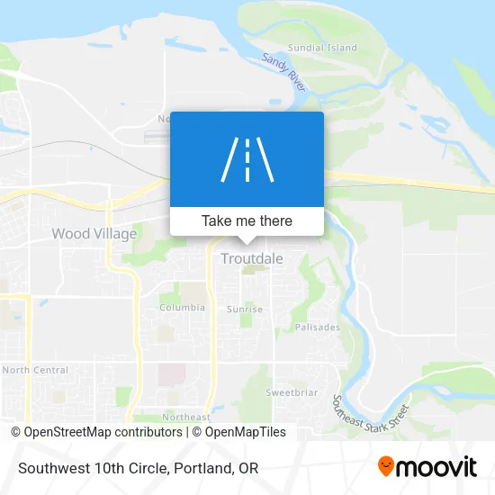 Southwest 10th Circle map