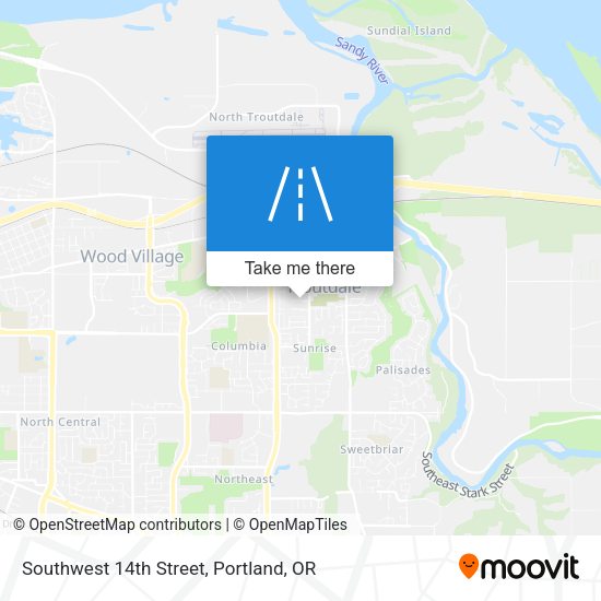 Mapa de Southwest 14th Street