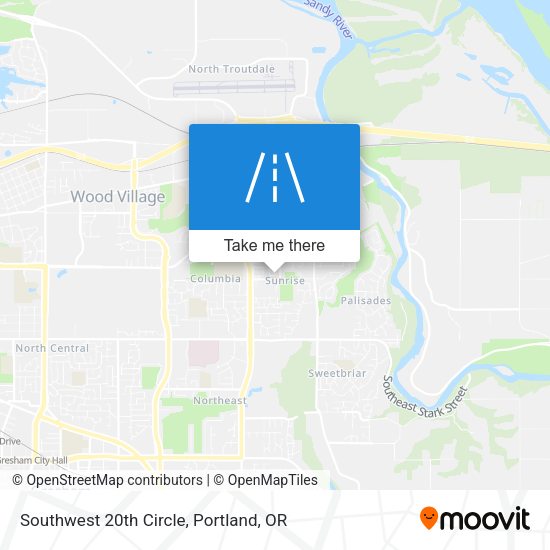 Mapa de Southwest 20th Circle