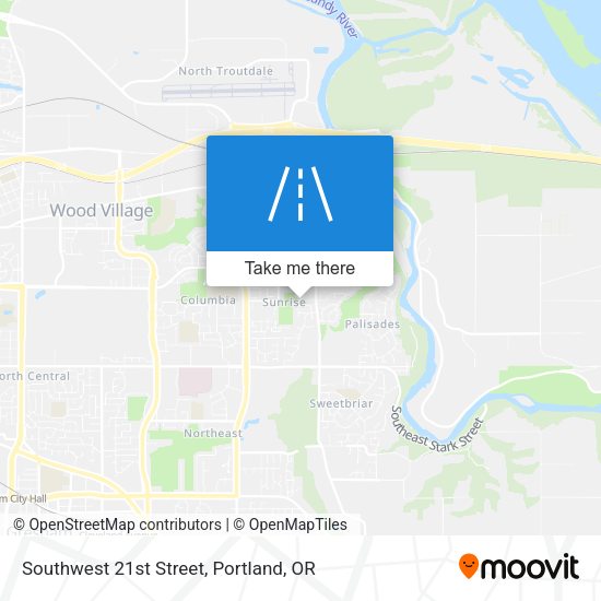 Mapa de Southwest 21st Street