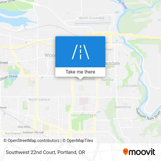 Southwest 22nd Court map