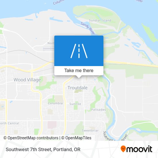 Southwest 7th Street map