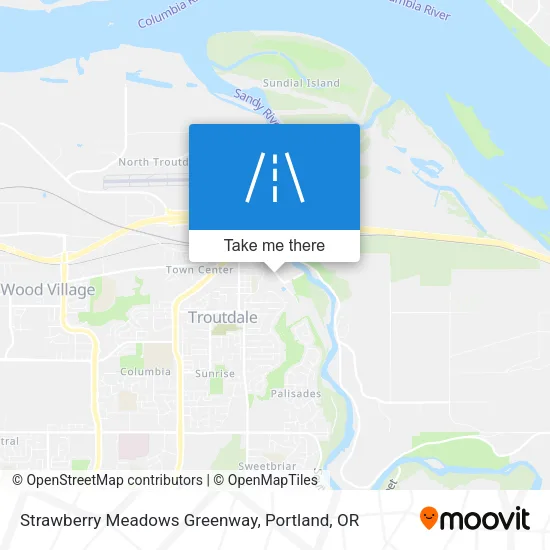Strawberry Meadows Greenway map
