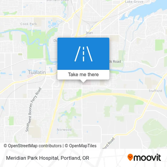 Meridian Park Hospital map