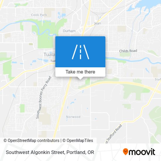 Mapa de Southwest Algonkin Street