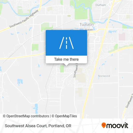 Southwest Alsea Court map