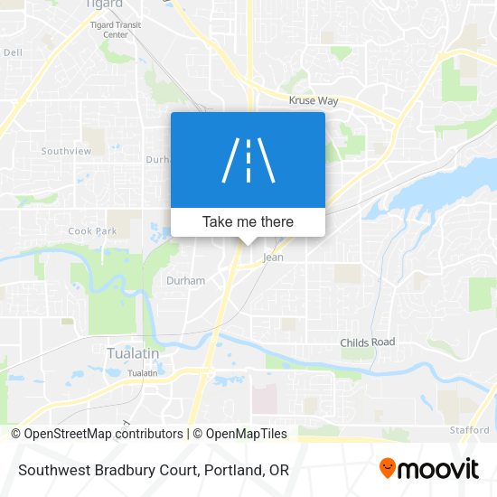 Mapa de Southwest Bradbury Court