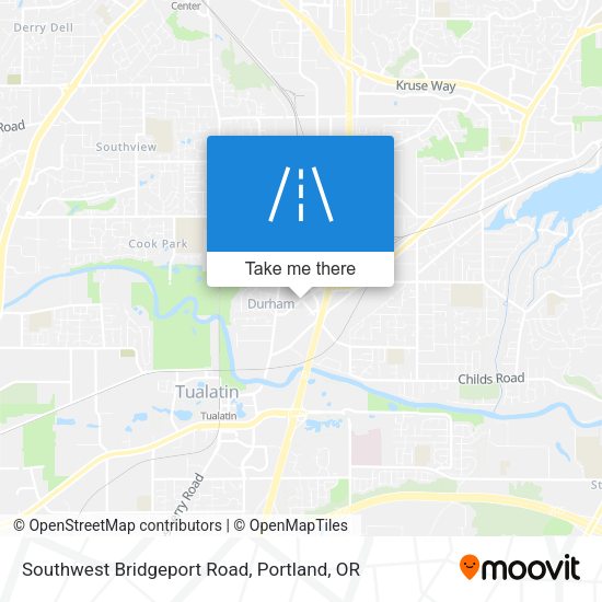 Southwest Bridgeport Road map