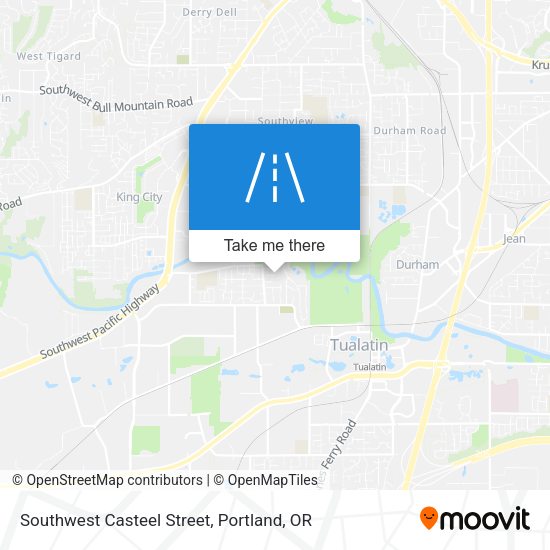 Southwest Casteel Street map