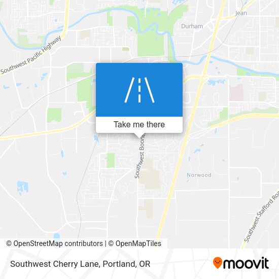 Southwest Cherry Lane map