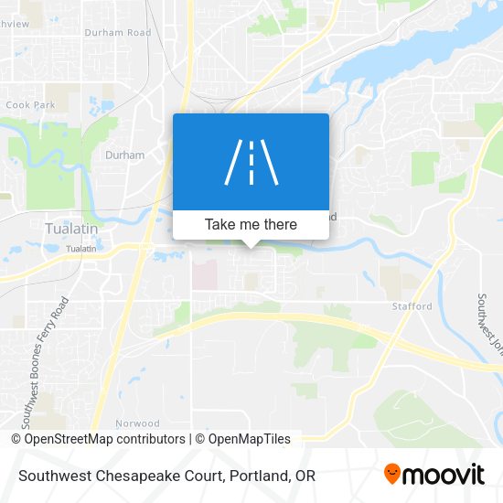 Southwest Chesapeake Court map