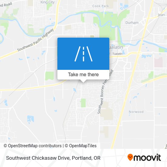 Mapa de Southwest Chickasaw Drive