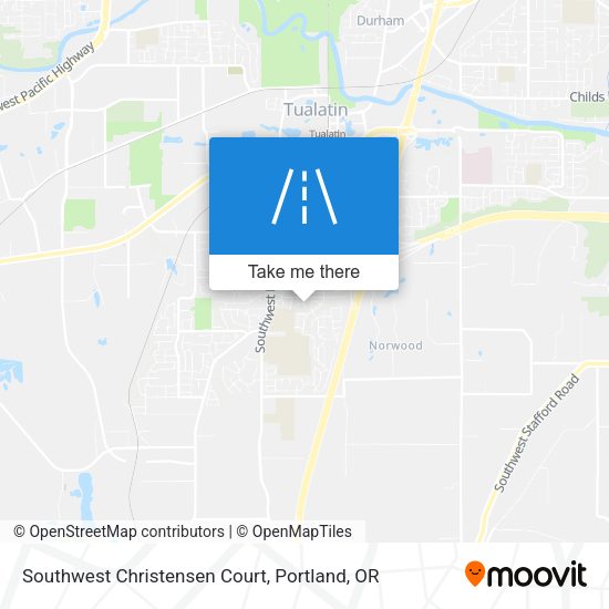 Southwest Christensen Court map