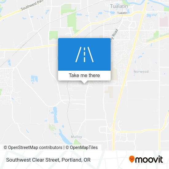 Mapa de Southwest Clear Street