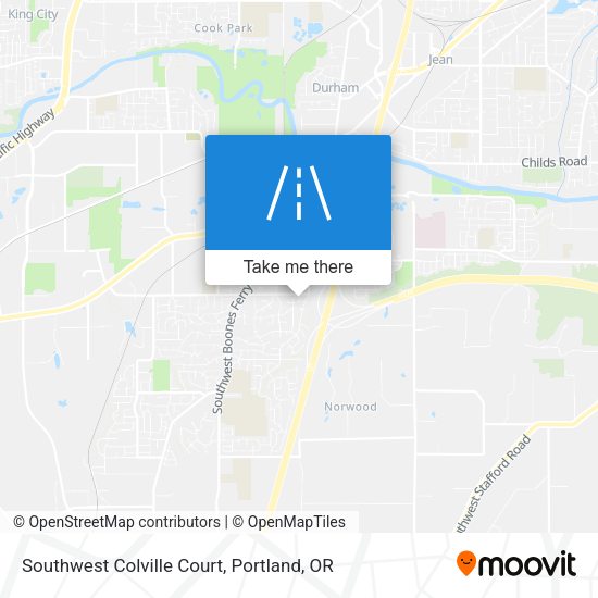 Southwest Colville Court map