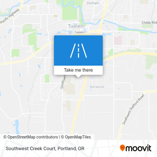 Southwest Creek Court map